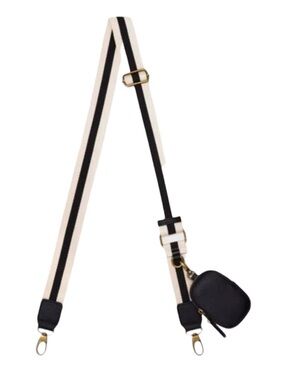 Bag strap Adjustable Crossbody with Detachable Black Pouch. NWOT